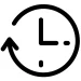 horloge-durée Une horloge graphique pour le temps que dure le test de test orientation